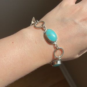 Turquoise and Silver Bracelet